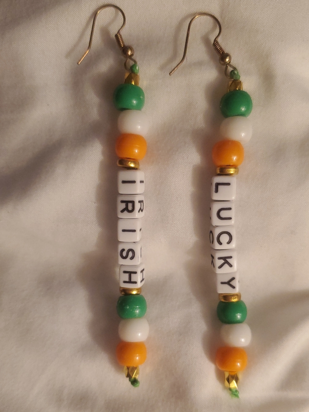Handmade Dangle Earrings - LUCKY IRISH